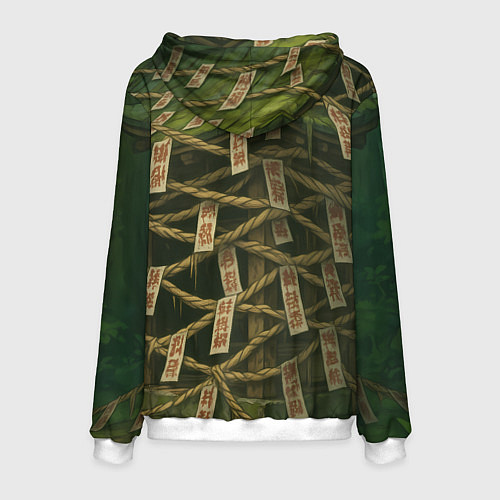 Мужская толстовка Сиратори Айра испуганная в полете / 3D-Белый – фото 2