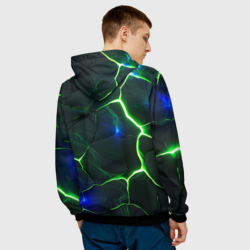 Мужская толстовка XXXTentacion anime style / 3D-Черный – фото 4