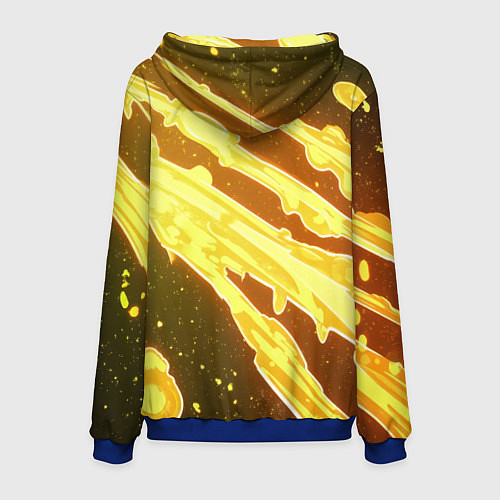 Мужская толстовка XXXTentacion в пиджаке с битой / 3D-Синий – фото 2