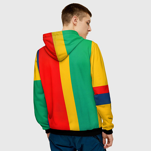 Мужская толстовка Чарли Чаплин против Мэрилин Монро поп-арт / 3D-Черный – фото 4