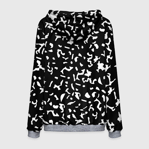 Мужская толстовка Черный камуфляж / 3D-Меланж – фото 2