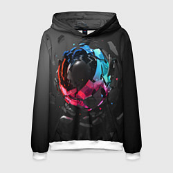 Толстовка-худи мужская Abstract graphics, цвет: 3D-белый