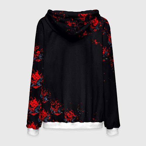 Мужская толстовка Doom cyberpunk / 3D-Белый – фото 2