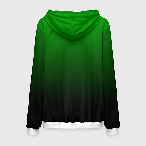 Мужская толстовка Green gradient / 3D-Белый – фото 2