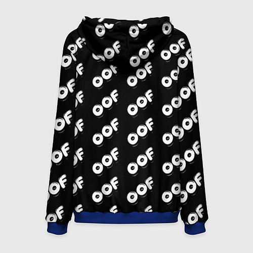 Мужская толстовка Doom off black / 3D-Синий – фото 2