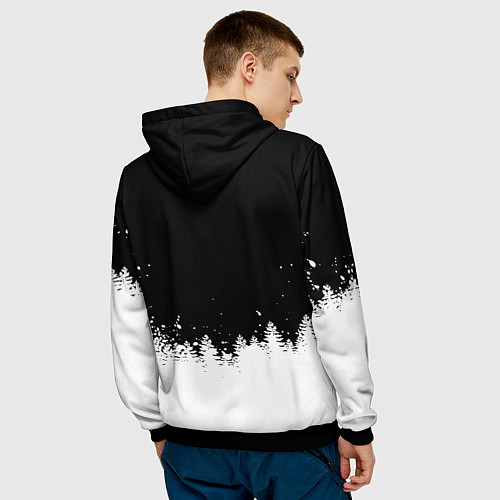 Мужская толстовка Doom winter wild / 3D-Черный – фото 4