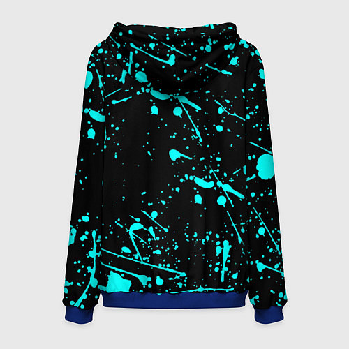 Мужская толстовка Dayz голубые краски / 3D-Синий – фото 2