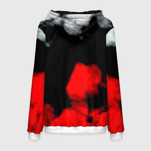 Мужская толстовка Dayz дым текстура / 3D-Белый – фото 2