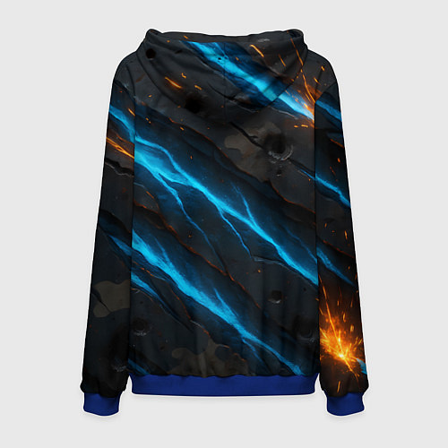 Мужская толстовка Александр лев по натуре / 3D-Синий – фото 2