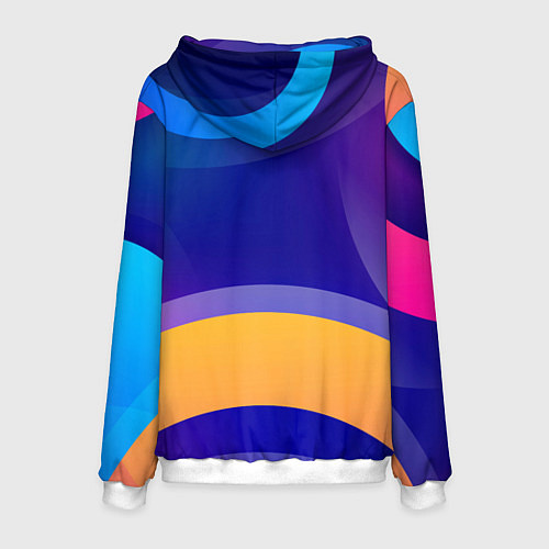 Мужская толстовка Саня не король - Саня круче / 3D-Белый – фото 2