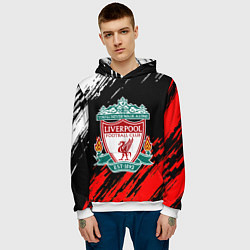 Толстовка-худи мужская Арсенал краски текстура, цвет: 3D-белый — фото 2