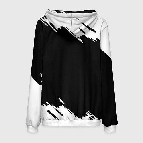 Мужская толстовка Liverpool белые краски штрихи / 3D-Белый – фото 2