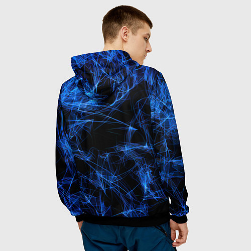 Мужская толстовка Inter smoke neon / 3D-Черный – фото 4