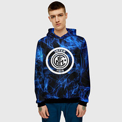 Толстовка-худи мужская Inter smoke neon, цвет: 3D-черный — фото 2