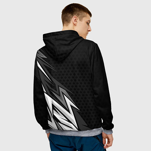 Мужская толстовка Российская империя - спортивный / 3D-Меланж – фото 4