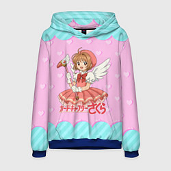 Толстовка-худи мужская Сакура Киномото, цвет: 3D-синий