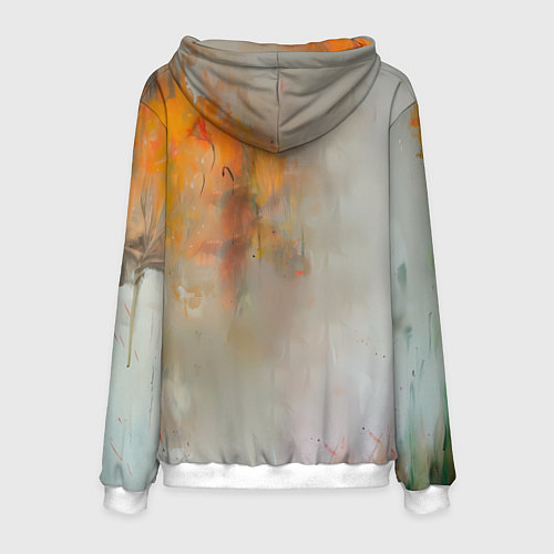 Мужская толстовка Цири гуашью / 3D-Белый – фото 2