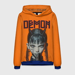Толстовка-худи мужская Девушка демон, цвет: 3D-синий