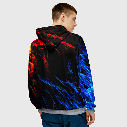 Мужская толстовка Интер битва огней / 3D-Меланж – фото 4