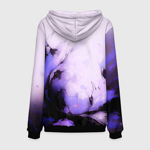 Мужская толстовка Взрывной индиго светлый / 3D-Черный – фото 2