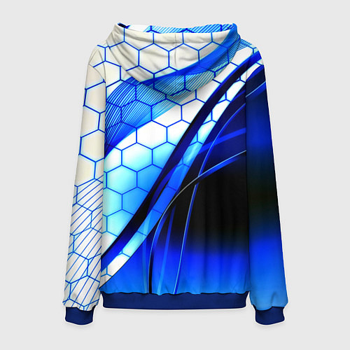 Мужская толстовка Лестер сити броня соты / 3D-Синий – фото 2