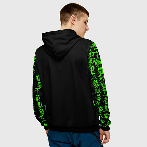 Мужская толстовка Аниме Человек бензопила / 3D-Черный – фото 4