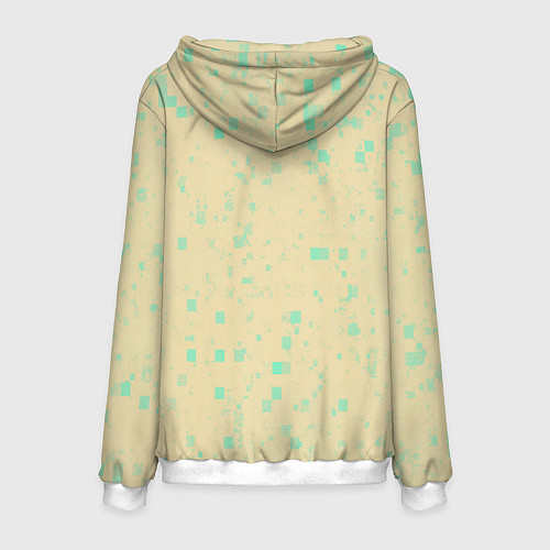 Мужская толстовка Color beige turquoise / 3D-Белый – фото 2