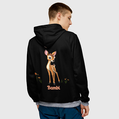 Мужская толстовка Bambi / 3D-Меланж – фото 4