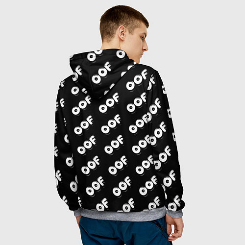 Мужская толстовка Juventus off pattern / 3D-Меланж – фото 4