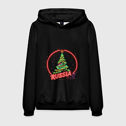 Толстовка-худи мужская New year, цвет: 3D-черный