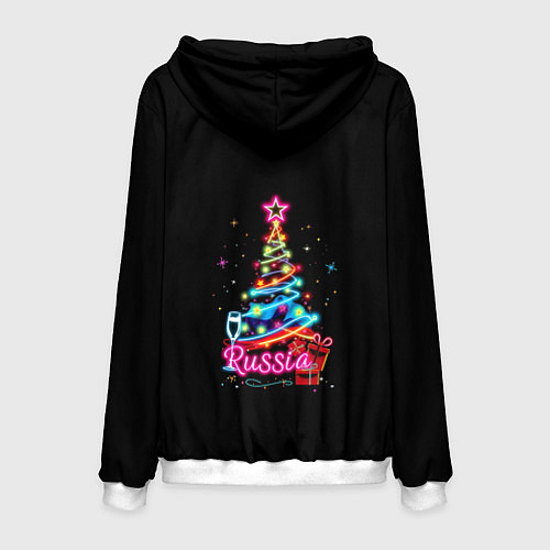 Мужская толстовка Christmas tree gifts / 3D-Белый – фото 2