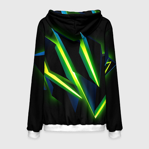 Мужская толстовка Geometric neon / 3D-Белый – фото 2