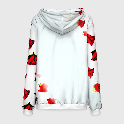 Мужская толстовка Ювентус розы / 3D-Белый – фото 2