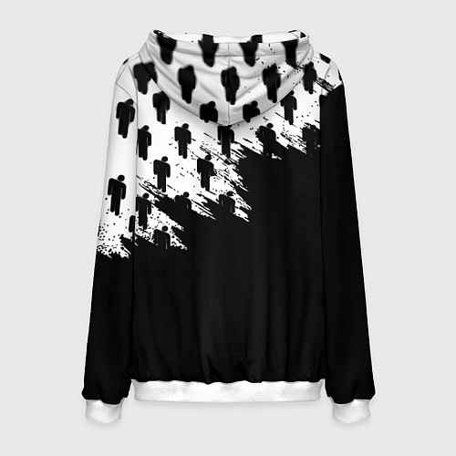 Мужская толстовка Juventus logo краски / 3D-Белый – фото 2