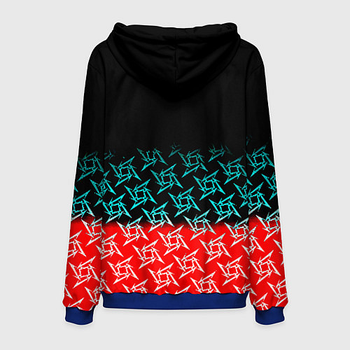 Мужская толстовка Манчестер Юнайтед ниндзя паттерн / 3D-Синий – фото 2