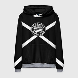 Толстовка-худи мужская Бавария Мюнхен полосы, цвет: 3D-меланж