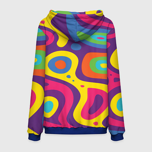 Мужская толстовка Abstract tac / 3D-Синий – фото 2