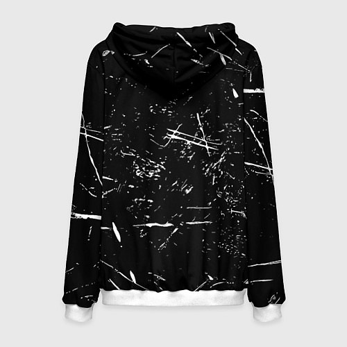 Мужская толстовка Ювентус краски штрихи / 3D-Белый – фото 2
