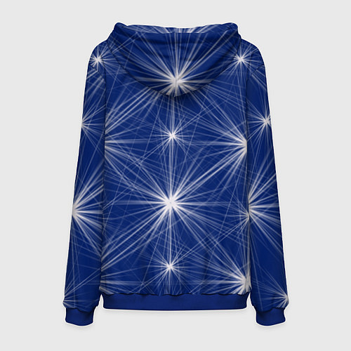 Мужская толстовка Звезды на синем фоне / 3D-Синий – фото 2
