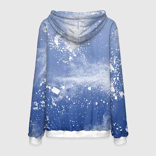 Мужская толстовка Снежки попали в тебя / 3D-Белый – фото 2