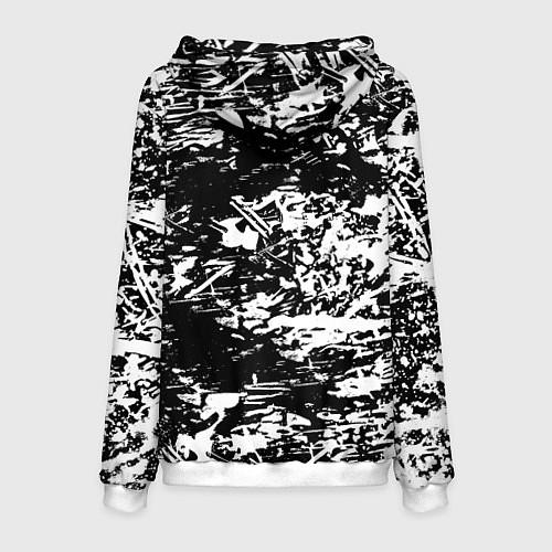 Мужская толстовка Боруссиа белые краски / 3D-Белый – фото 2