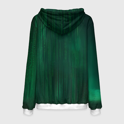 Мужская толстовка Хакер лошадь / 3D-Белый – фото 2