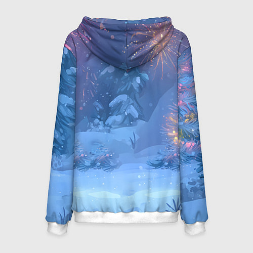 Мужская толстовка Милая лошадка 2026 / 3D-Белый – фото 2