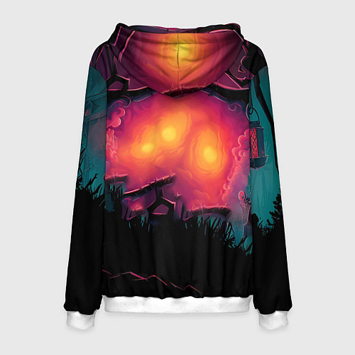 Мужская толстовка Лошадь рок стиль / 3D-Белый – фото 2