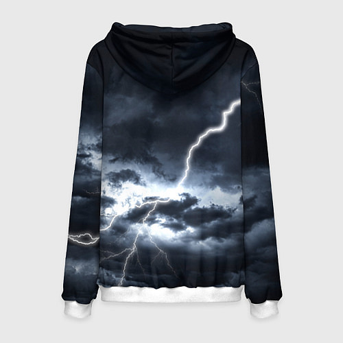 Мужская толстовка Небо - славян / 3D-Белый – фото 2