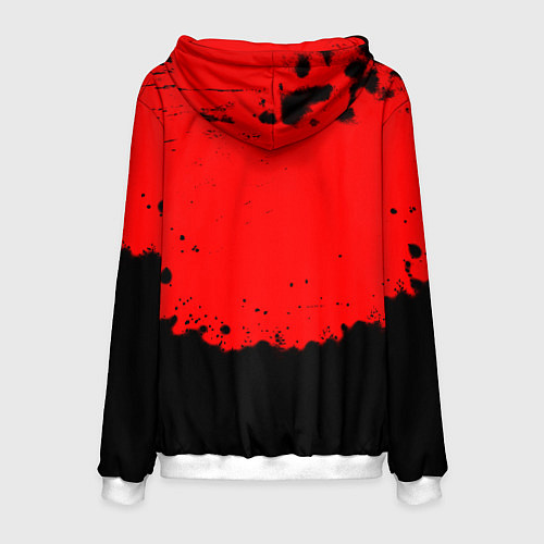 Мужская толстовка Манчестер Юнайтед краски брызги / 3D-Белый – фото 2