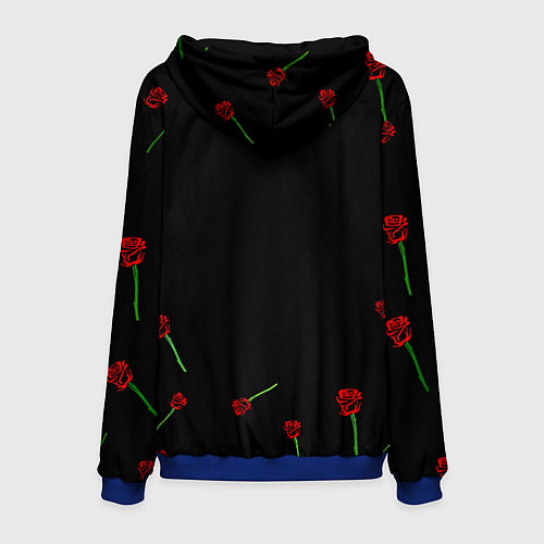 Мужская толстовка Манчестер Юнайтед розы / 3D-Синий – фото 2