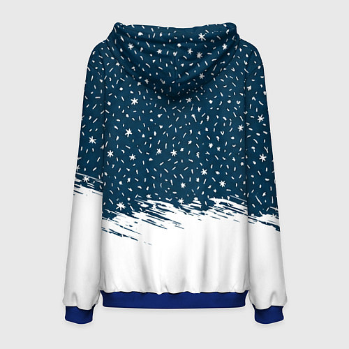 Мужская толстовка Кот Бендер и огненный конь - 2026 / 3D-Синий – фото 2