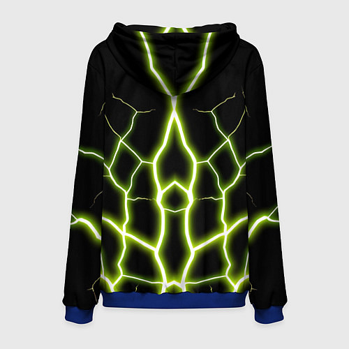 Мужская толстовка Color green black / 3D-Синий – фото 2