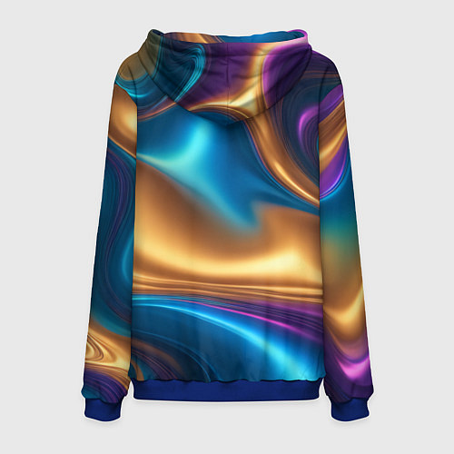 Мужская толстовка Сплавы разноцветные / 3D-Синий – фото 2